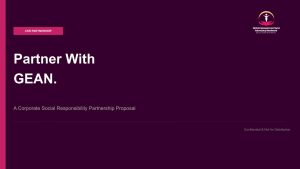 GEAN CSR Partnership Pitch